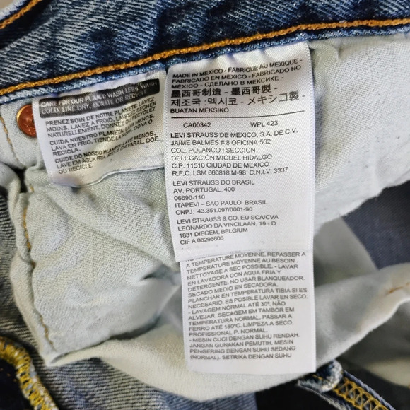 Levi's 501 XX Jeans Mens 38x32 Button Fly Straight Leg Medium Wash Classic - Picture 11 of 16